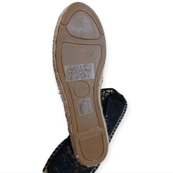 FOREVER 21 Crochet Lace Mesh Slip-On Eapadrille Flats NWT - Picture 8 of 13